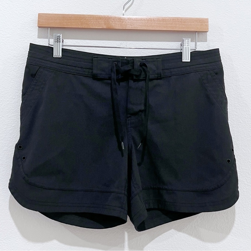 Prana Ebelie Short Hybrid Solid Black Breathable Athletic Size S